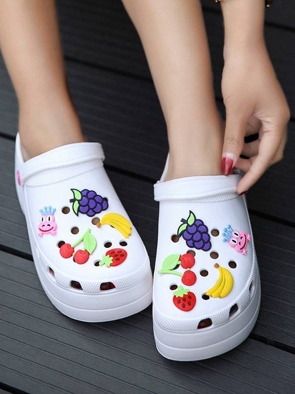 Casual Thick Sole Hole Sandals - Elara Row