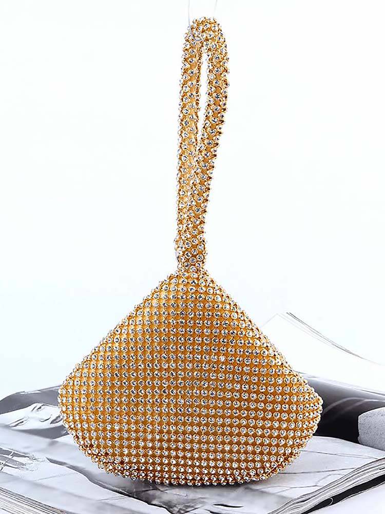 Rhinestone Evening Clutch - Elara Row