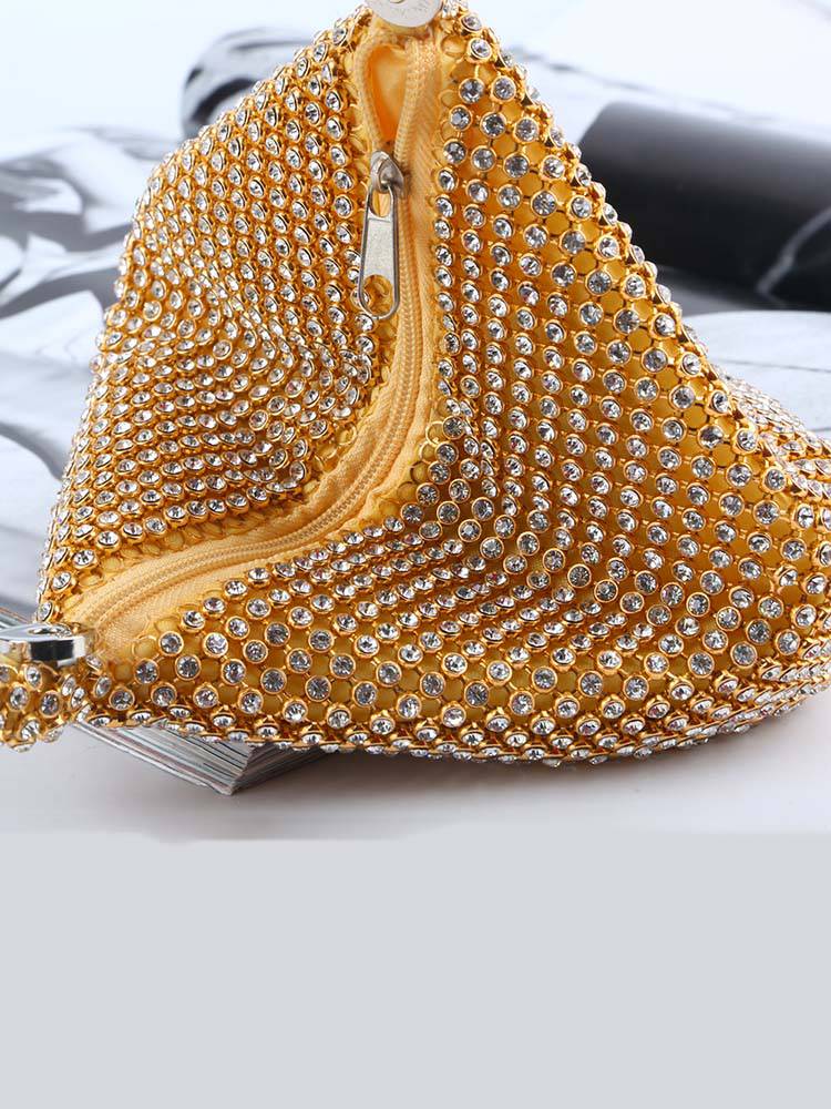 Rhinestone Evening Clutch - Elara Row