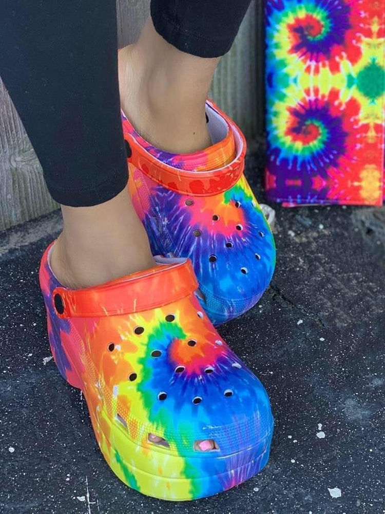 Casual Thick Sole Hole Sandals - Elara Row