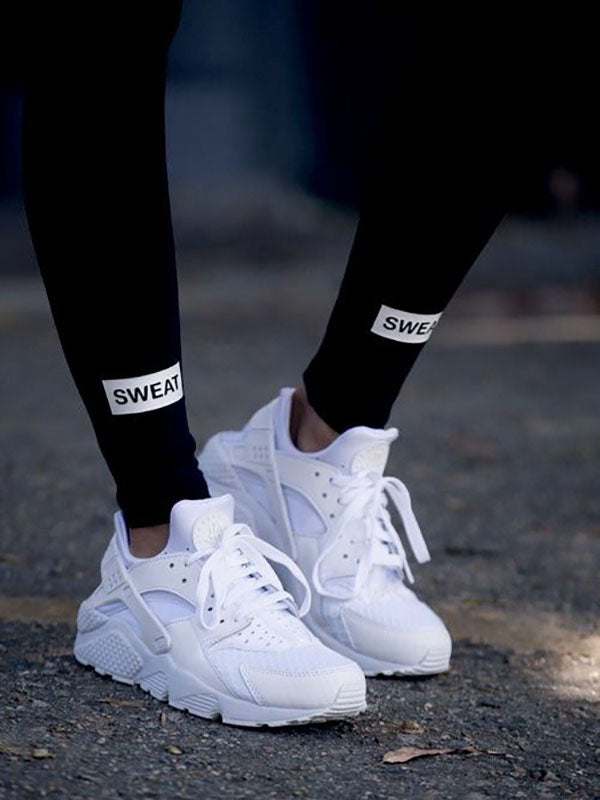 Breathable Lace-Up Sneakers - Elara Row