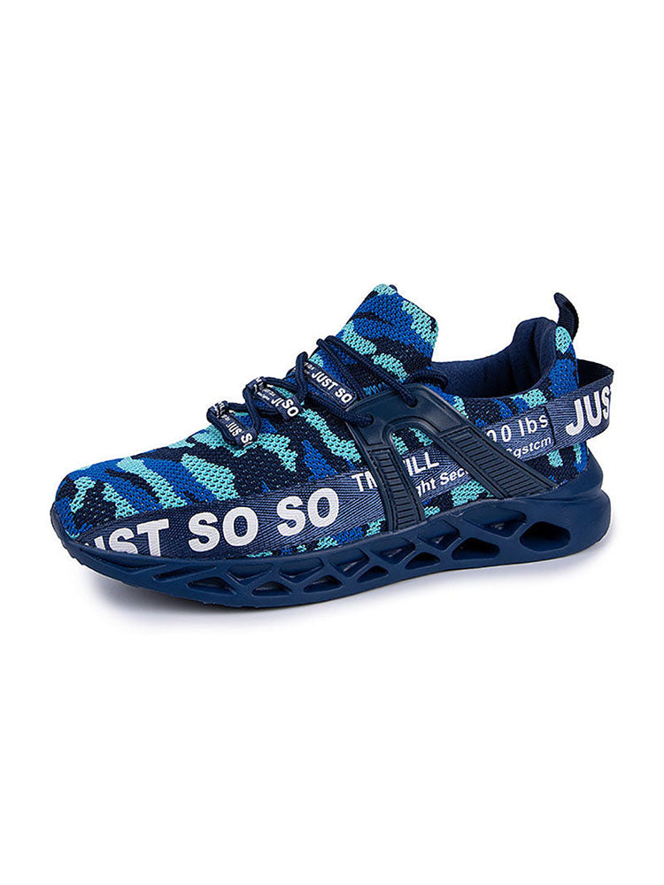 Letter Knit Sneakers - Elara Row