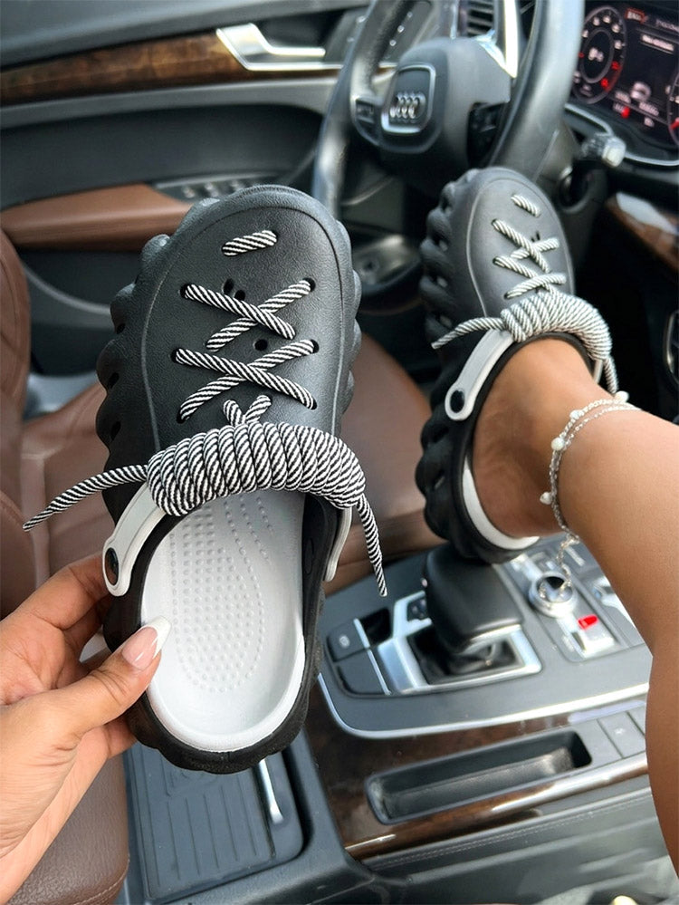 The Urban Rope Lace Clogs