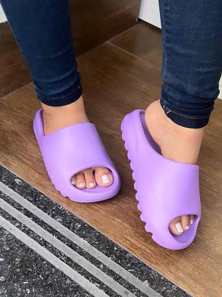 Casual Soft Sole Slides - Elara Row