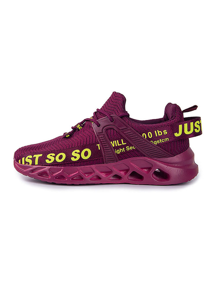 Letter Knit Sneakers - Elara Row