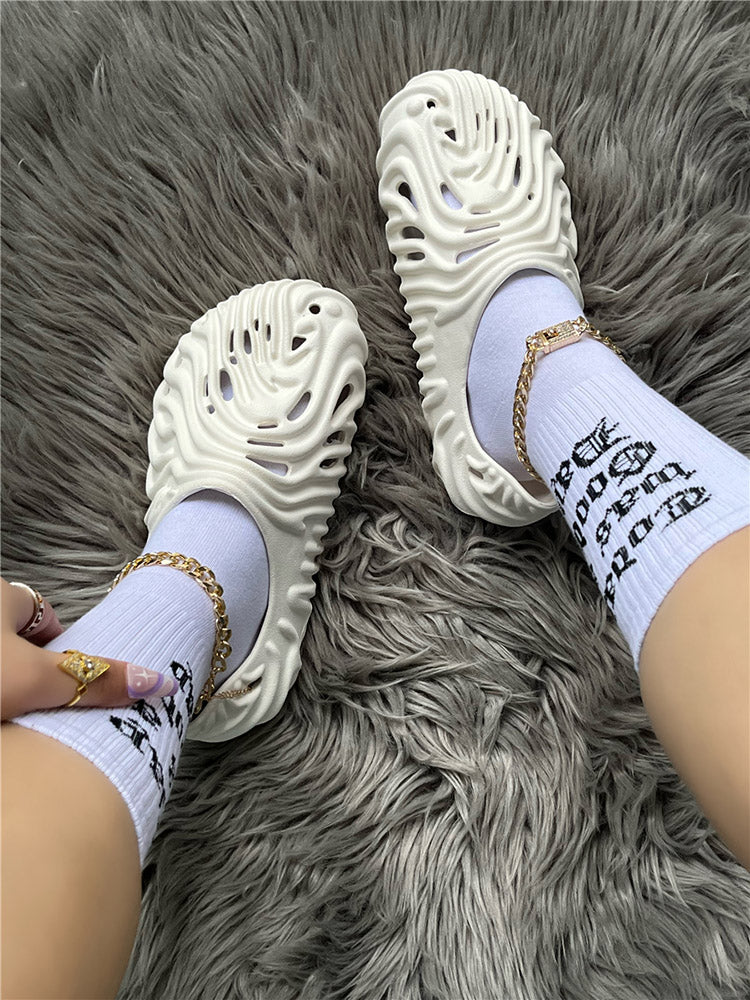 Hollow-Out EVA Slides - Elara Row