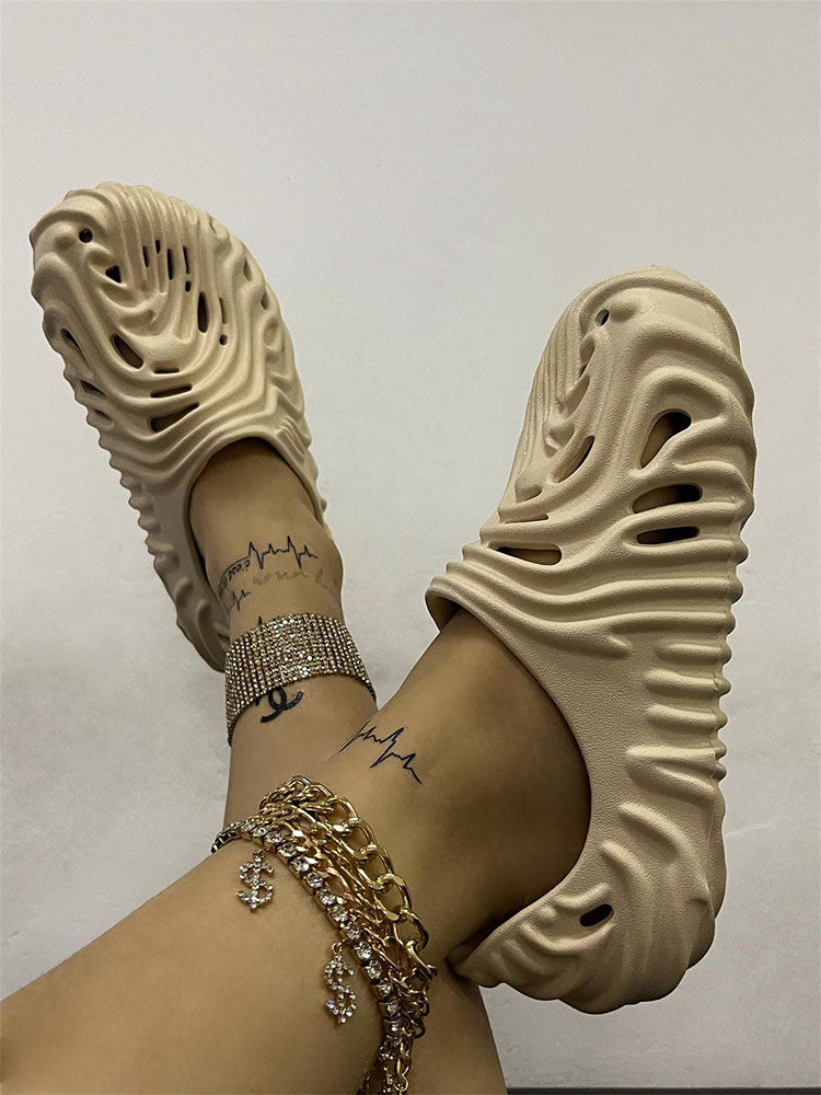 Hollow-Out EVA Slides - Elara Row