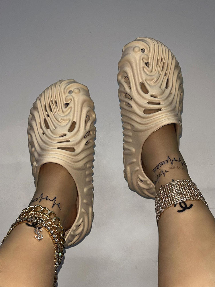 Hollow-Out EVA Slides - Elara Row