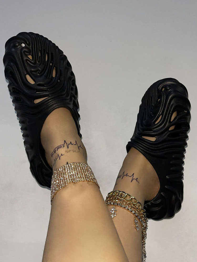 Hollow-Out EVA Slides - Elara Row