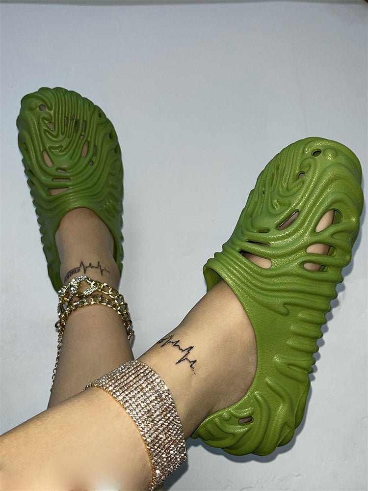 Hollow-Out EVA Slides - Elara Row