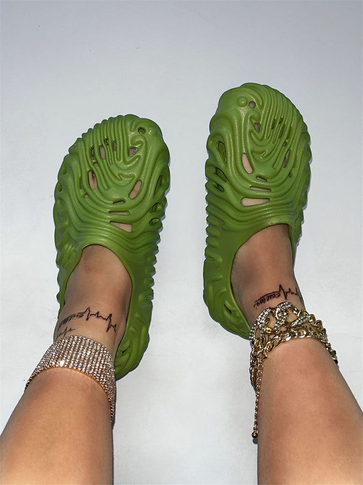 Hollow-Out EVA Slides - Elara Row