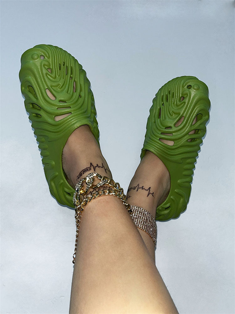 Hollow-Out EVA Slides - Elara Row