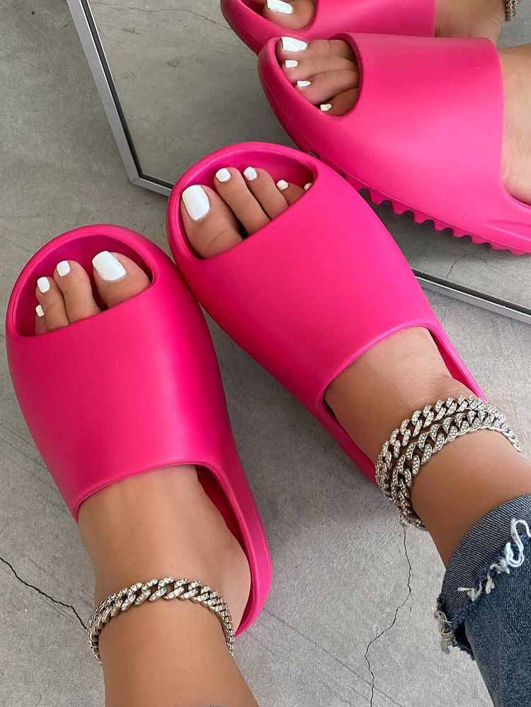 Casual Soft Sole Slides - Elara Row