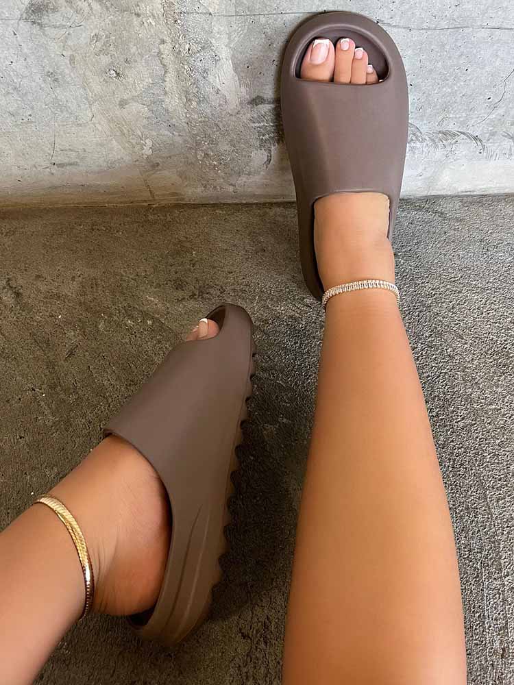 Casual Soft Sole Slides - Elara Row