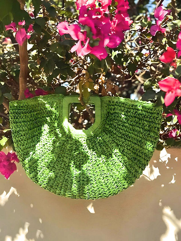 Beach Vibe Straw Bag & Hat - Elara Row