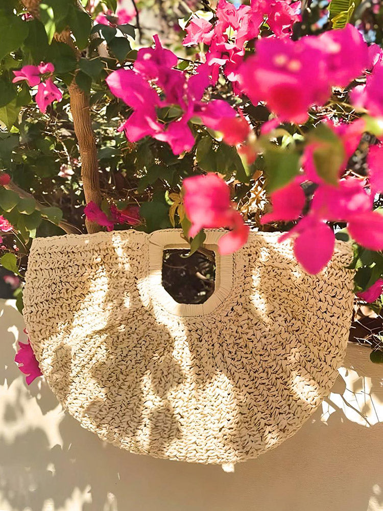 Beach Vibe Straw Bag & Hat - Elara Row