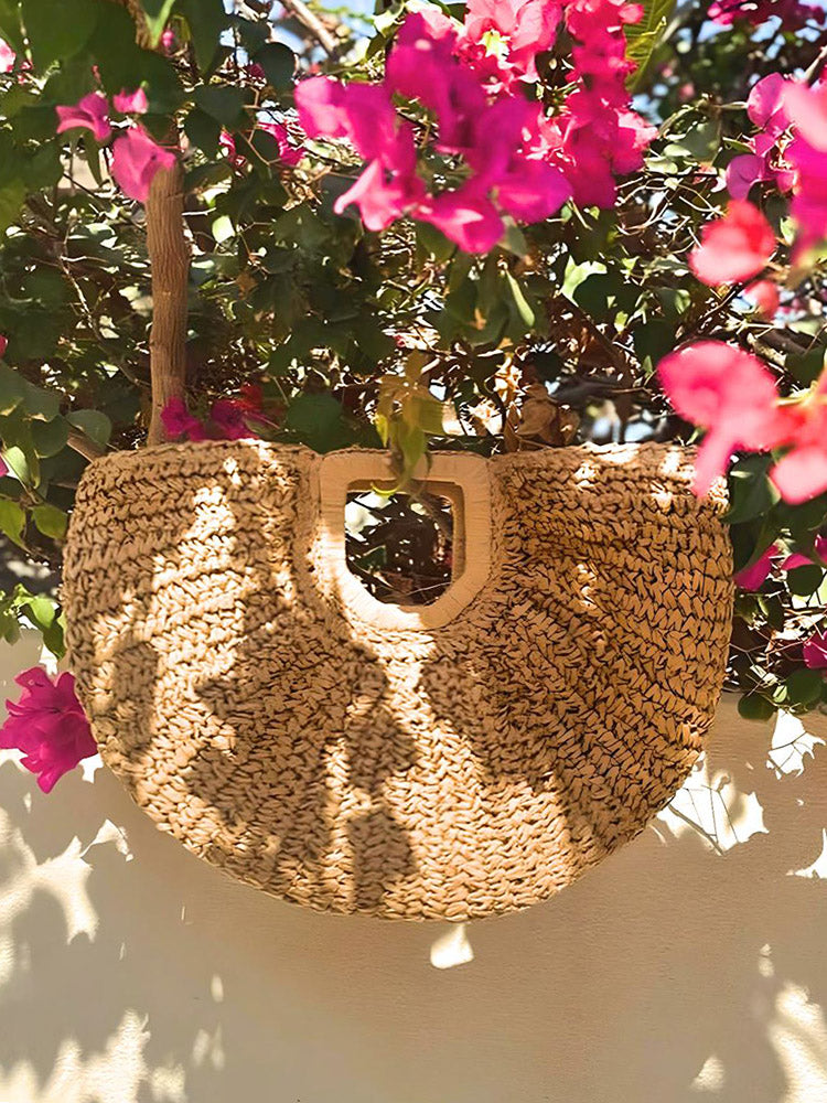 Beach Vibe Straw Bag & Hat - Elara Row