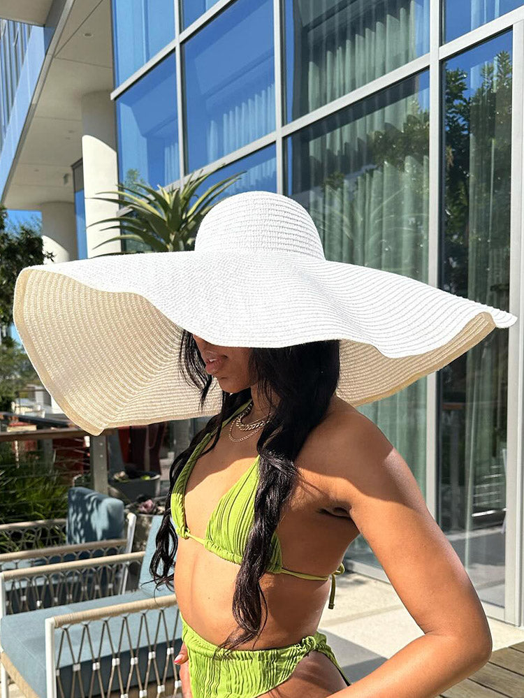 Beach Vibe Straw Bag & Hat - Elara Row