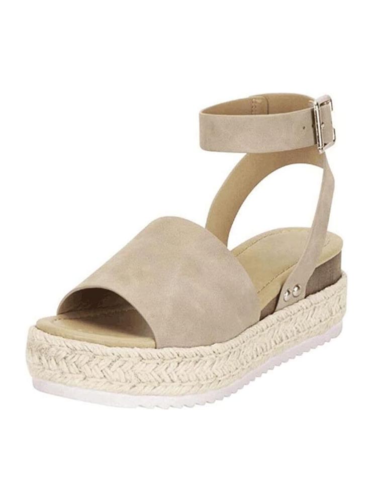 Platform Espadrille Sandals - Elara Row