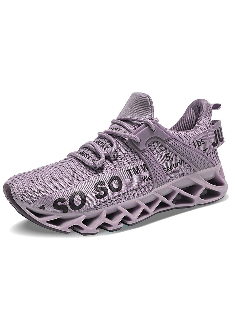 Letter Knit Sneakers - Elara Row