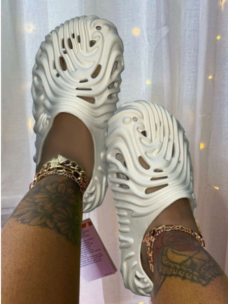 Hollow-Out EVA Slides - Elara Row