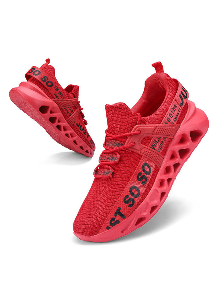Letter Knit Sneakers - Elara Row