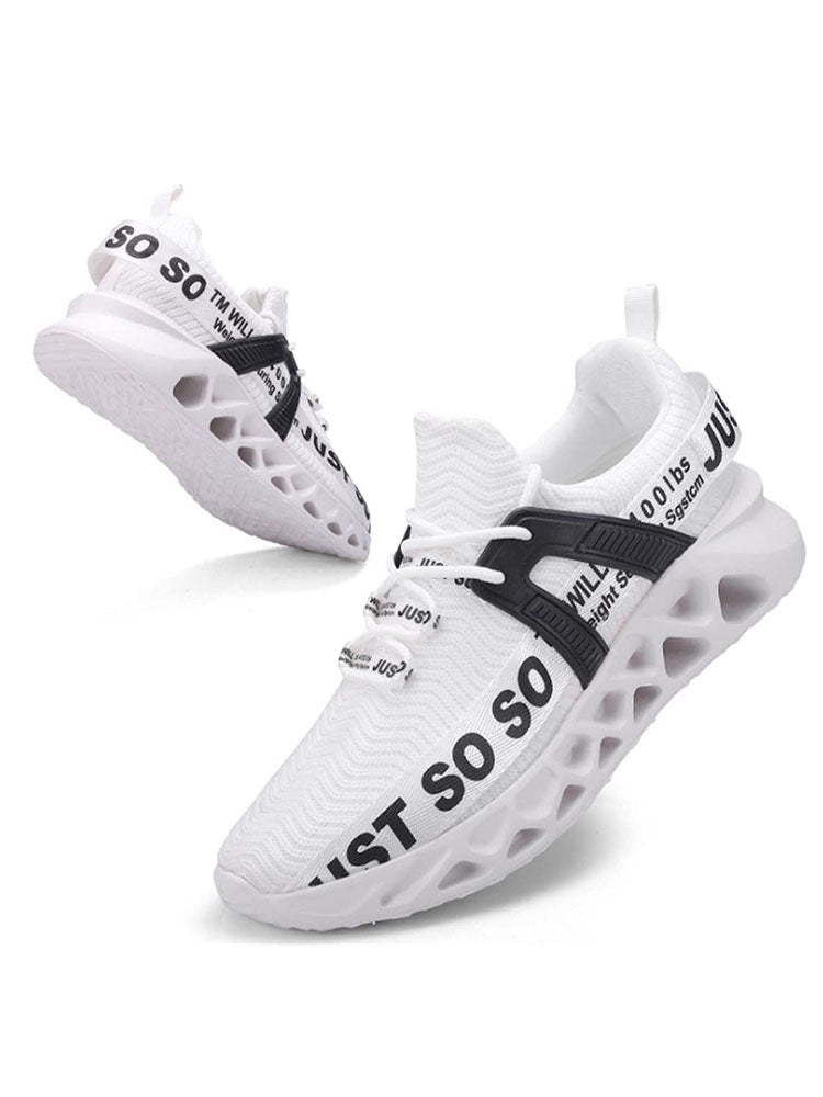 Letter Knit Sneakers - Elara Row