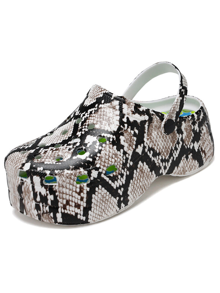 Casual Thick Sole Hole Sandals - Elara Row