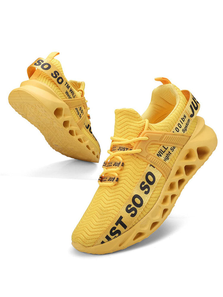 Letter Knit Sneakers - Elara Row