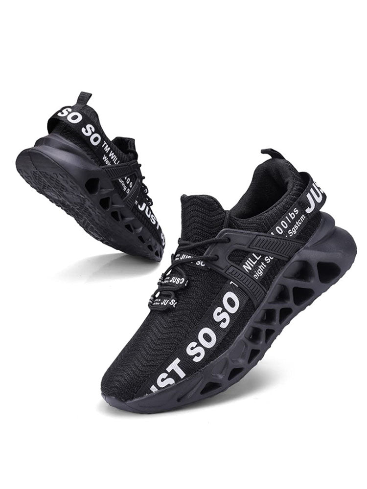 Letter Knit Sneakers - Elara Row
