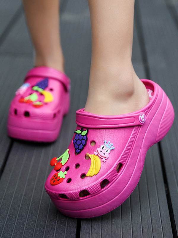 Casual Thick Sole Hole Sandals - Elara Row