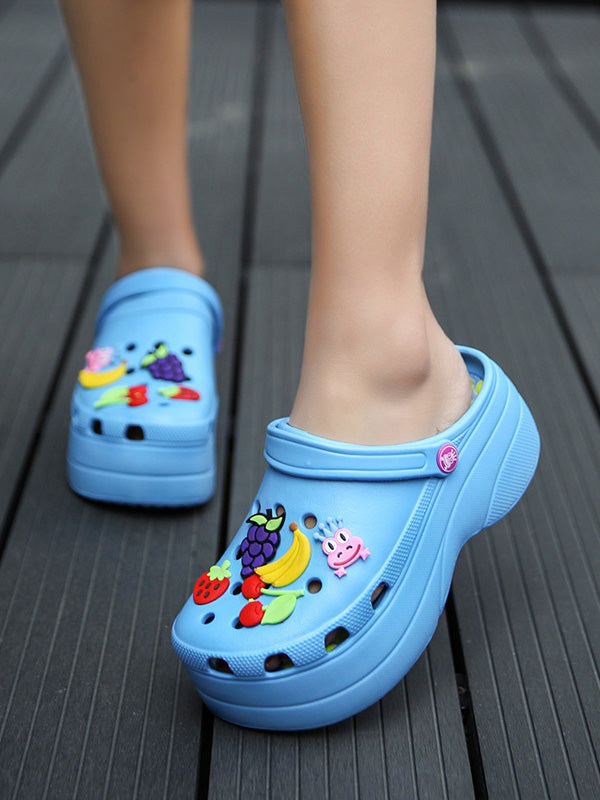 Casual Thick Sole Hole Sandals - Elara Row