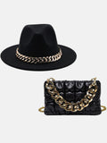 Chain Bag and Matching Hat Set - Elara Row