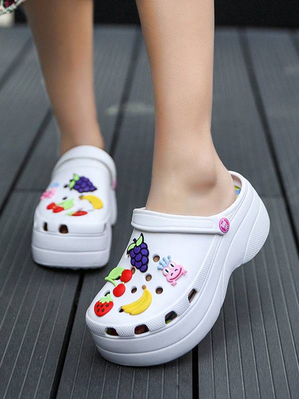Casual Thick Sole Hole Sandals - Elara Row