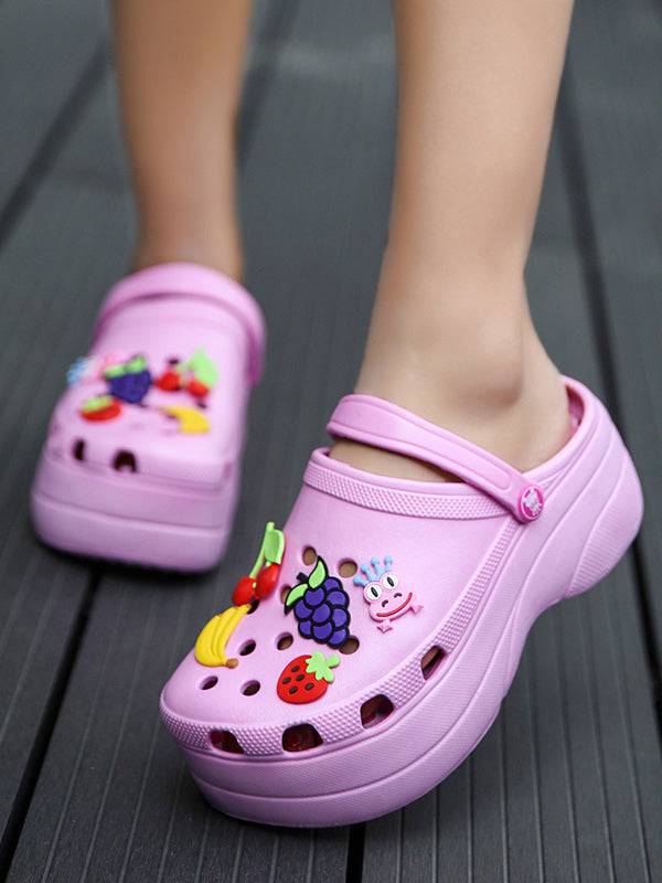 Casual Thick Sole Hole Sandals - Elara Row