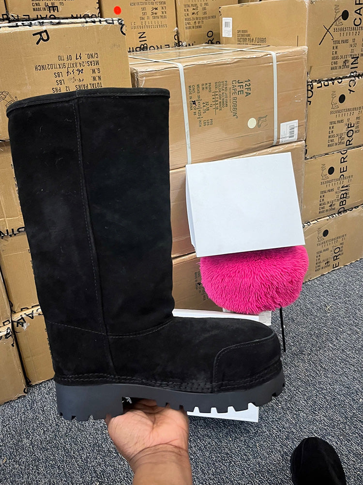 Suede Big Toe Snow Boots