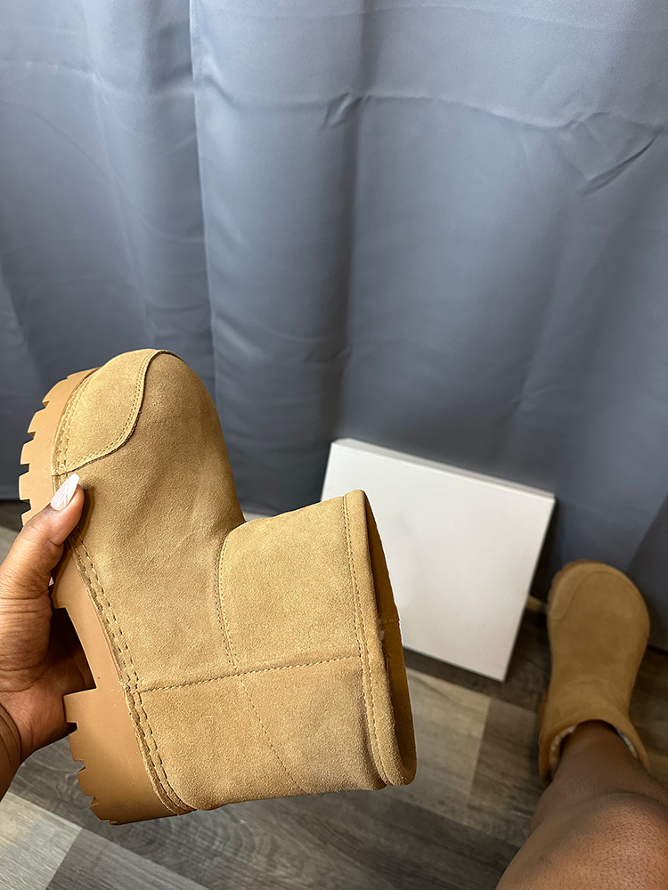 Suede Big Toe Snow Boots