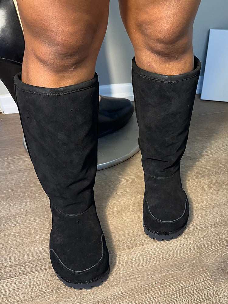 Suede Big Toe Snow Boots