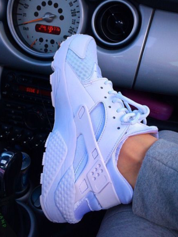 Breathable Lace-Up Sneakers - Elara Row