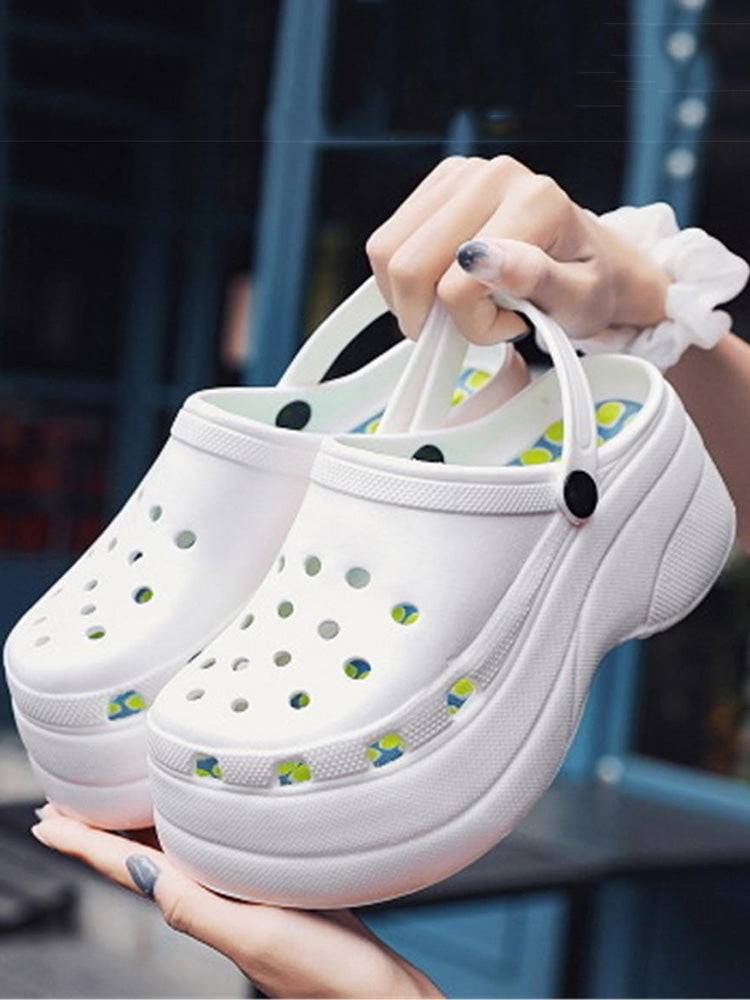 Casual Thick Sole Hole Sandals - Elara Row