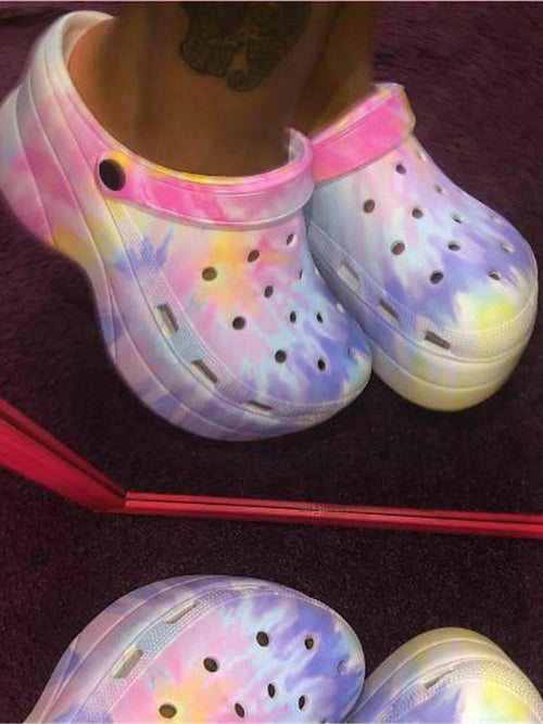 Casual Thick Sole Hole Sandals - Elara Row
