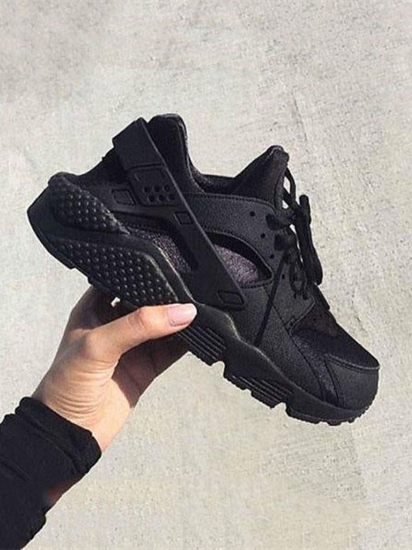 Breathable Lace-Up Sneakers - Elara Row