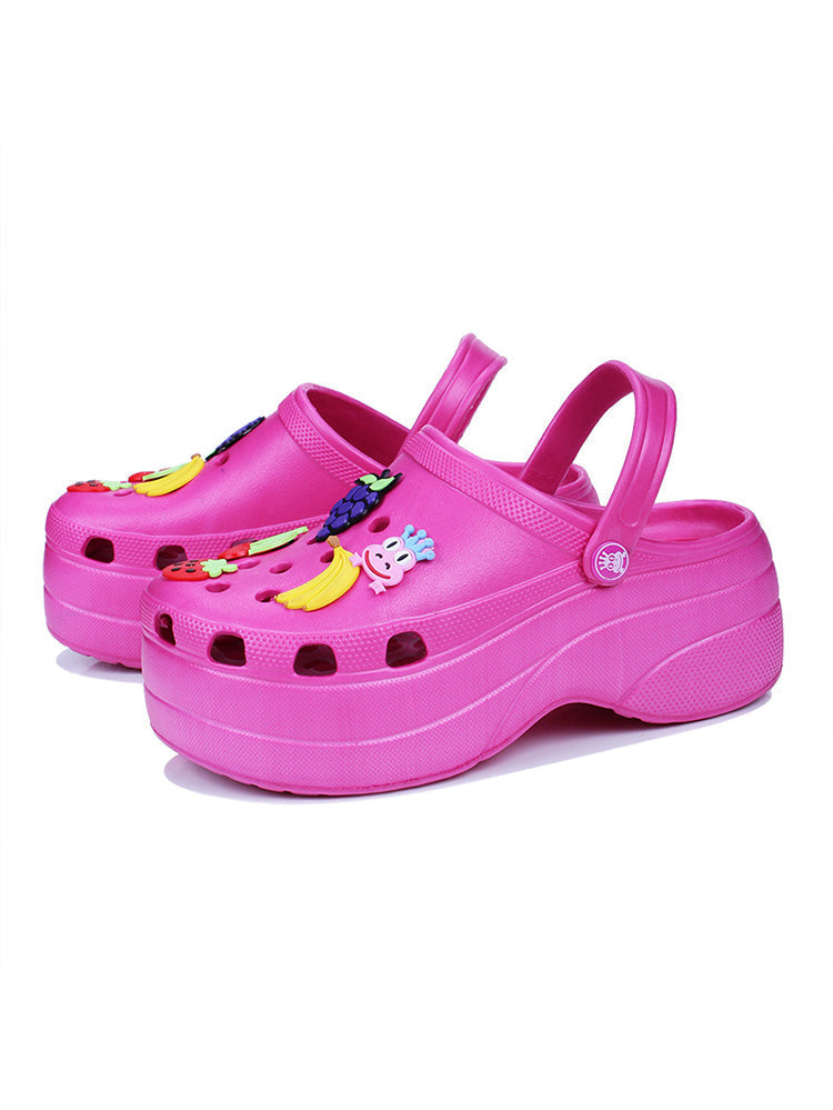 Casual Thick Sole Hole Sandals - Elara Row
