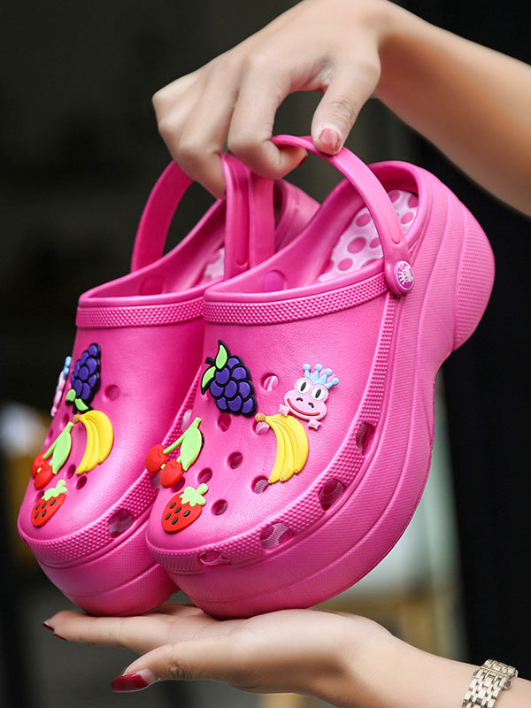 Casual Thick Sole Hole Sandals - Elara Row