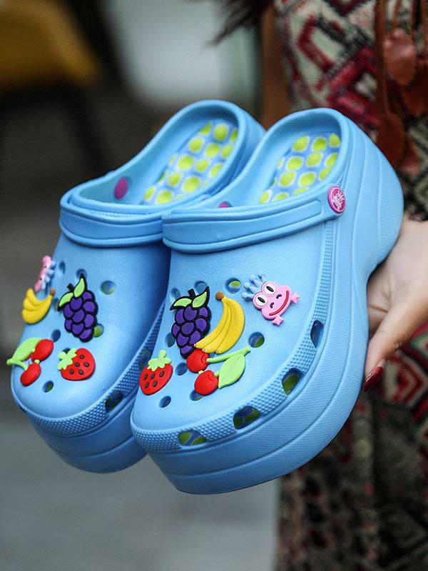 Casual Thick Sole Hole Sandals - Elara Row