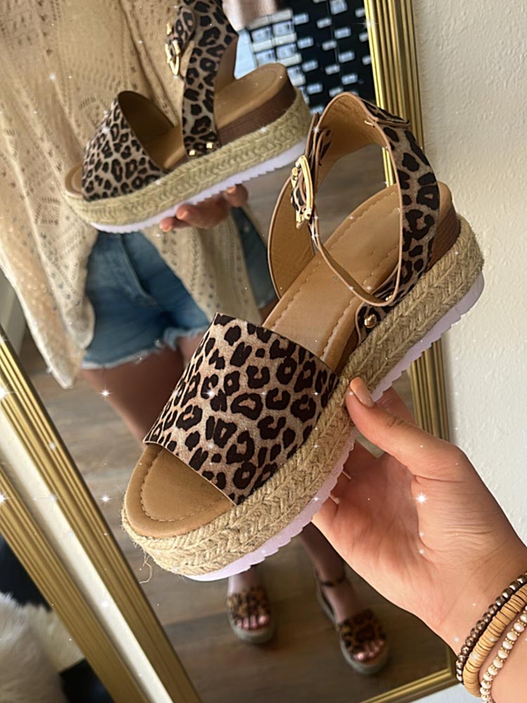 Platform Espadrille Sandals - Elara Row