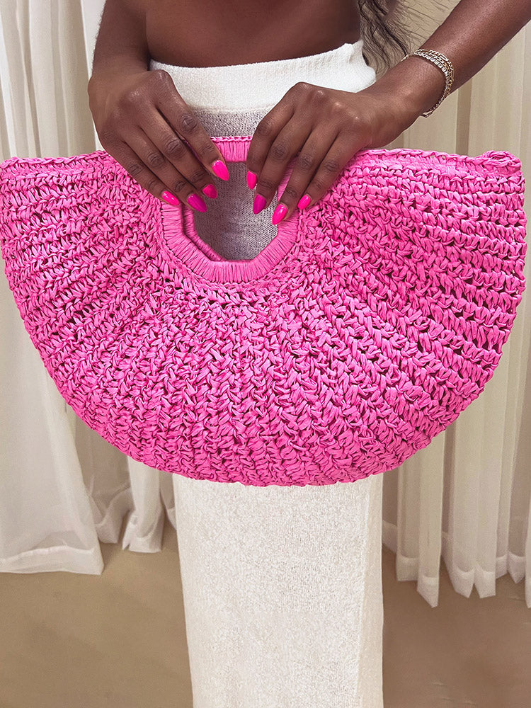 Beach Vibe Straw Bag & Hat - Elara Row