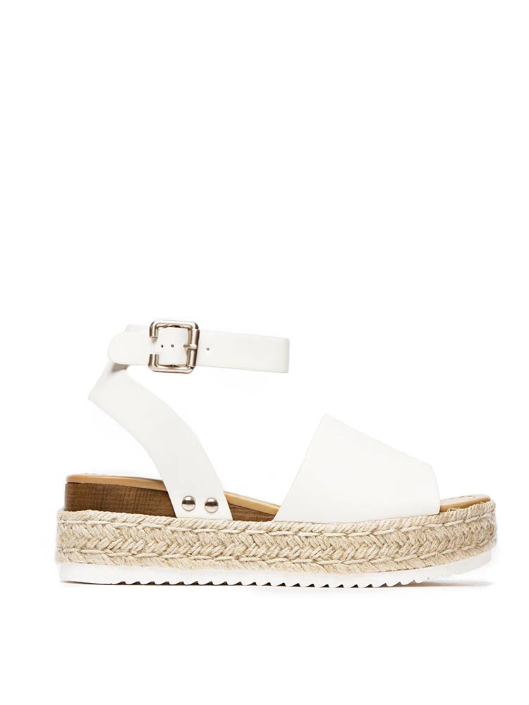 Platform Espadrille Sandals - Elara Row