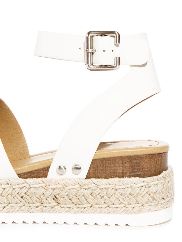Platform Espadrille Sandals - Elara Row
