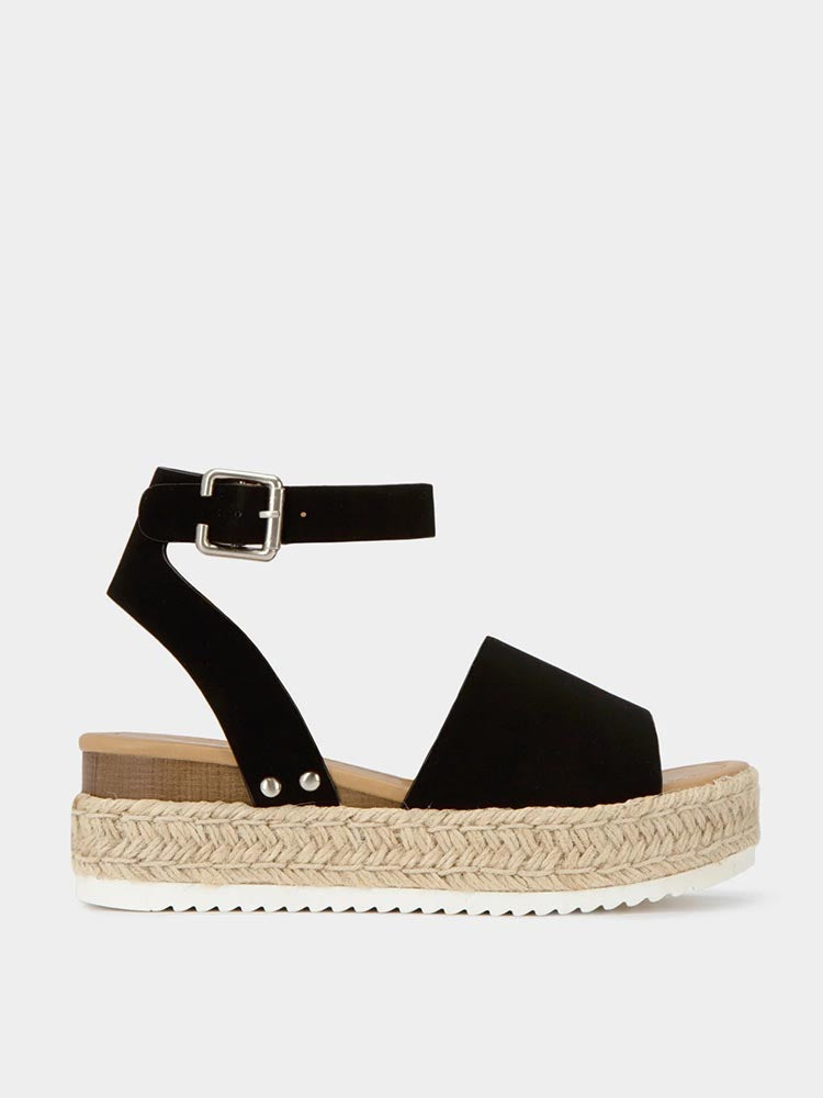 Platform Espadrille Sandals - Elara Row